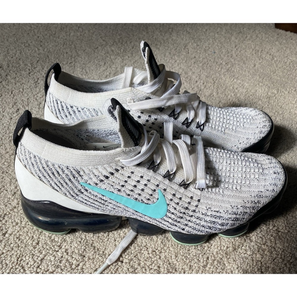 CLEAN Nike size 8 Mens Air Vapormax Flyknit 3 Tiffany Blue shoes